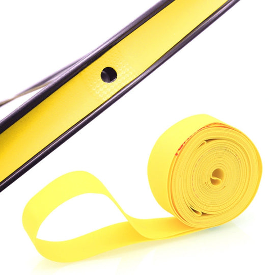 20 PCS Route VTT Anti-Stab Pneu Pad Ensemble De Roues De Vélo PVC Rayon Doublure Bande, Couleur: Jaune (26 pouces x 18 mm)