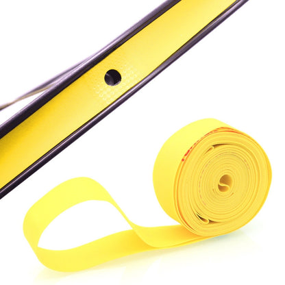 10 PCS Road Mountain Bike Anti-Stab Tire Pad Bicycle Wheel Set PVC Spoke Lining Tape, Colour: Yellow(700C x 18mm) by buy2fix