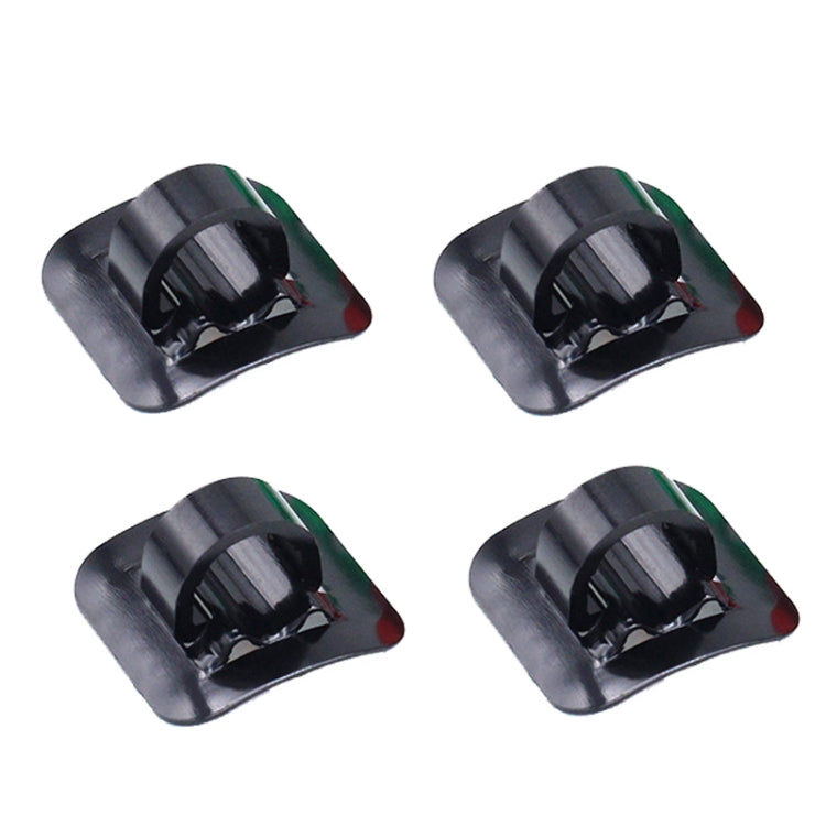 4 PCS Mountain Road Bicycle Hose Line Guide Adhesive Wire Seat Frame Cable Fixing C Buckle, Style: Aluminum Alloy Buckle(Black) - Others by buy2fix | Online Shopping UK | buy2fix