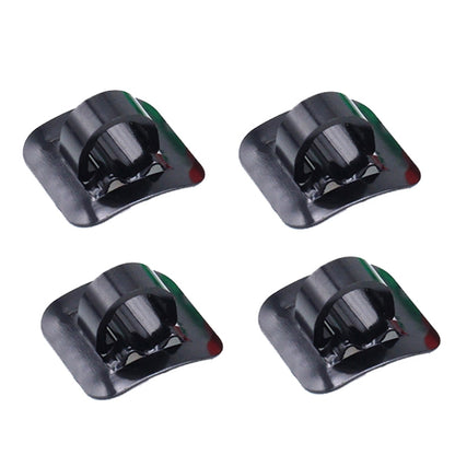 4 PCS Mountain Road Bicycle Hose Line Guide Adhesive Wire Seat Frame Cable Fixing C Buckle, Style: Aluminum Alloy Buckle(Black) - Others by buy2fix | Online Shopping UK | buy2fix