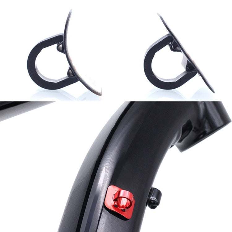 4 PCS Mountain Road Bicycle Hose Line Guide Adhesive Wire Seat Frame Cable Fixing C Buckle, Style: Aluminum Alloy Buckle(Red) - Others by buy2fix | Online Shopping UK | buy2fix