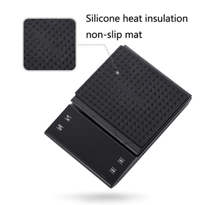 Household Kitchen Scale Hand-Made Coffee Electronic Scale With Timer(Black) by buy2fix