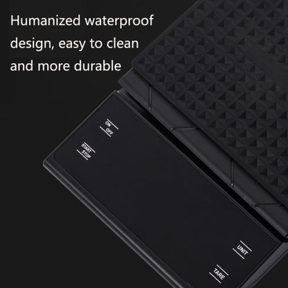 Household Kitchen Scale Hand-Made Coffee Electronic Scale With Timer(Black) by buy2fix