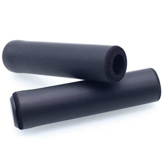 4 Pairs Mountain Folding Bicycle Silicone Foaming Sponge Handle Cover Rubber Shock Absorbing Anti-Slip Handle Set(Black) - Bicycle Grips by buy2fix | Online Shopping UK | buy2fix