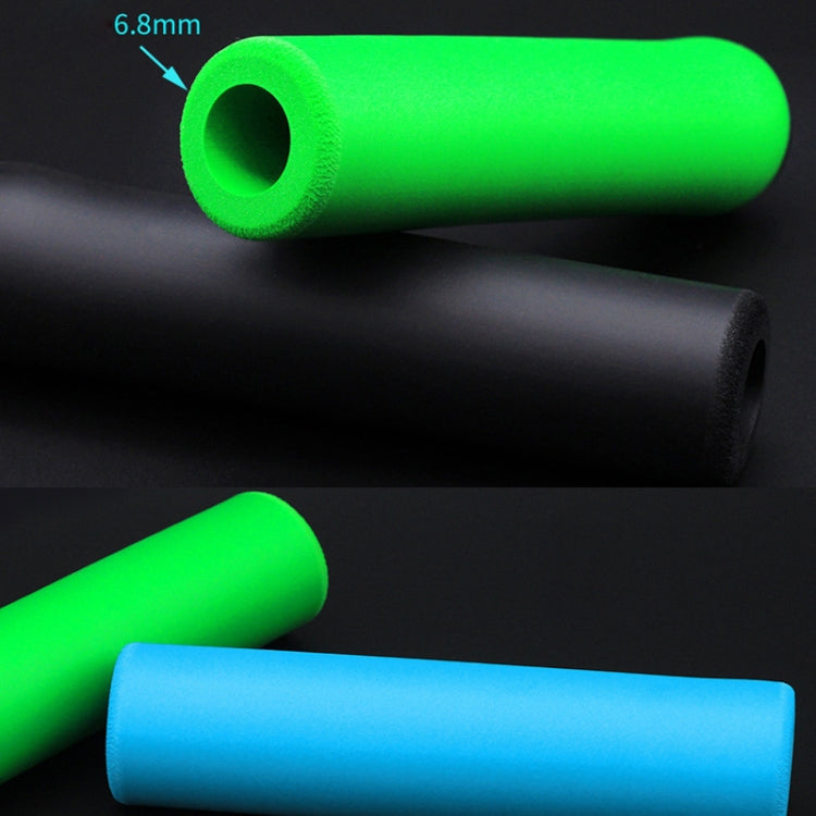 4 Pairs Mountain Folding Bicycle Silicone Foaming Sponge Handle Cover Rubber Shock Absorbing Anti-Slip Handle Set(Black) - Bicycle Grips by buy2fix | Online Shopping UK | buy2fix