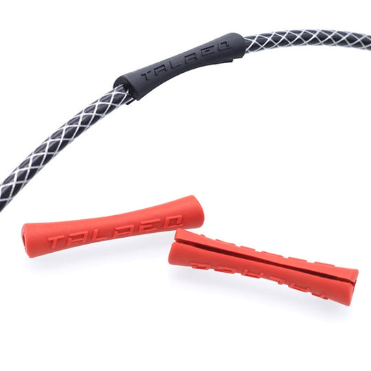 10 PCS TRLREQ Mountain Road Bicycle Frame Opening Protective Cover Variable Speed Brake Line Tube Car Paint Anti-Abrasion Rubber Cover(Red)