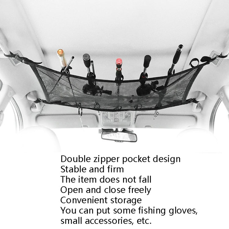 Adjustable Hanging Car Top Storage Bag Car Fishing Rod Rack(Storage Bag) by buy2fix