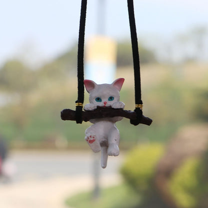 2 PCS Car Pendant Car Decoration Cat Pendant(Branches Cat) by buy2fix