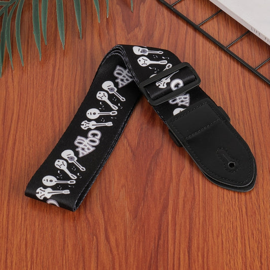 3 PCS Printed Ukulele Guitar Strap, Length: 85-135cm(Cartoon) - String Instrument Accessories by buy2fix | Online Shopping UK | buy2fix