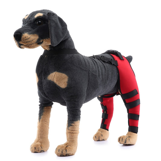 Pet Dog Leg Knee Guard Surgery Injury Protective Cover, Size: S(Red) - Protective & Protection by buy2fix | Online Shopping UK | buy2fix