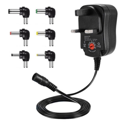 C5 3-12V 12W Adjustable Voltage Regulated Switch Power Supply Power Adapter Multifunction Charger With DC Tips(UK Plug) - AC Adapers by buy2fix | Online Shopping UK | buy2fix