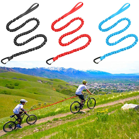 ZXCQYS-L Bicycle Tow Rope Mountain Bike Parent-Child Pull Rope Portable Tow Rope(Black) - Others by buy2fix | Online Shopping UK | buy2fix
