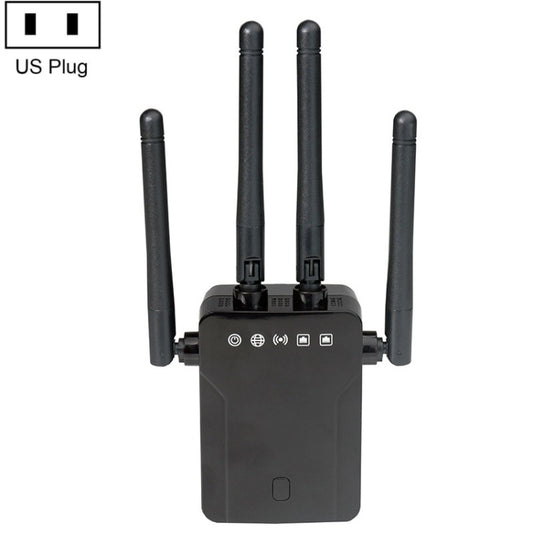 M-95B 300M Repeater WiFi Booster Wireless Signal Expansion Amplifier(Black - US Plug) by buy2fix