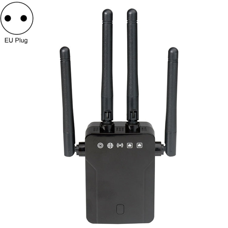 M-95B 300M Repeater WiFi Booster Wireless Signal Expansion Amplifier(Black - EU Plug) by buy2fix