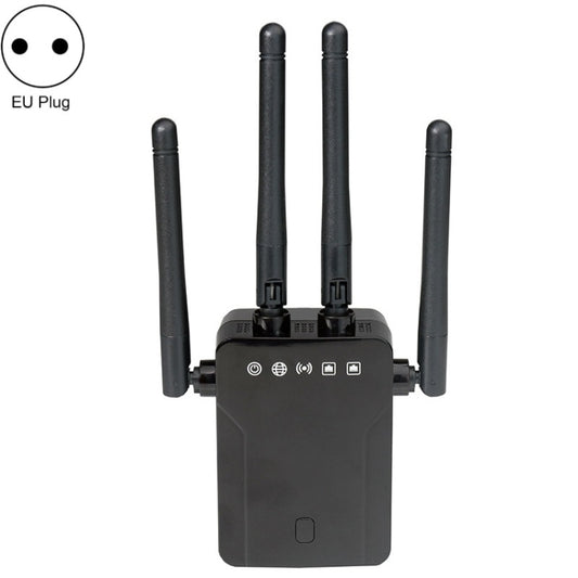 M-95B 300M Repeater WiFi Booster Wireless Signal Expansion Amplifier(Black - EU Plug) by buy2fix