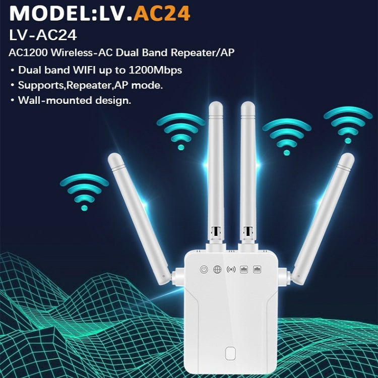 M-95B 300M Repeater WiFi Booster Wireless Signal Expansion Amplifier(White - EU Plug) - Broadband Amplifiers by buy2fix | Online Shopping UK | buy2fix