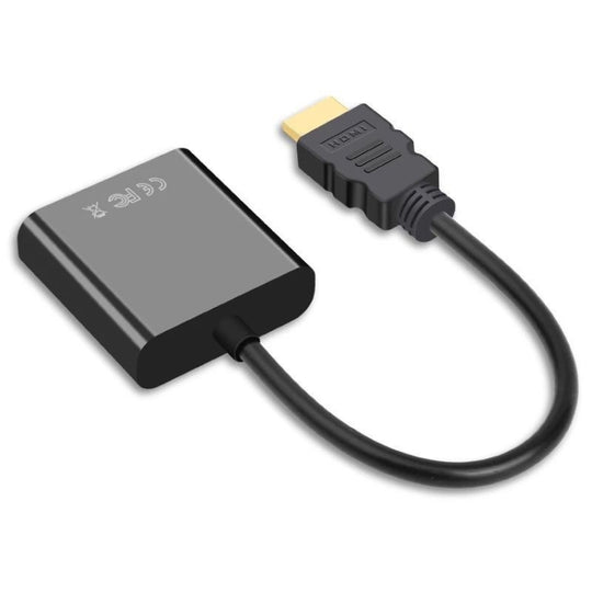 2 PCS Jasoz 1080P HDMI To VGA Converter Oxygen-Free Copper Core, Colour: Black