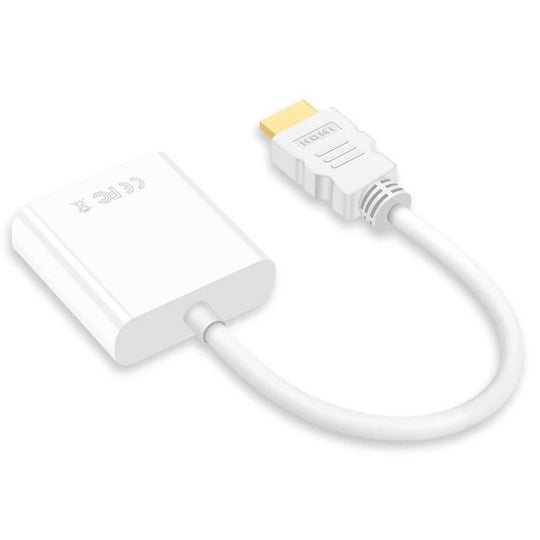 2 PCS Jasoz 1080P HDMI To VGA Converter Oxygen-Free Copper Core, Colour: White