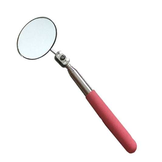 Car Repair Detection Mirror Universal Folding Telescopic Mirror Welding Chassis Inspection Mirror, Model: Pink Handle 50mm - Inspection Tools by buy2fix | Online Shopping UK | buy2fix