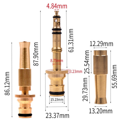 3 PCS Car Wash High Pressure Copper Straight Sprinkler House Garden Wishing Ground Sprinkler, Specification: Pacifier - Car washing supplies by buy2fix | Online Shopping UK | buy2fix