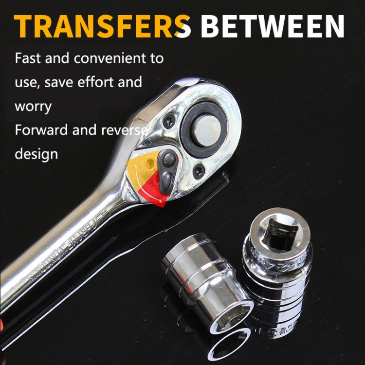 CY-0028 12 PCS/Set Auto Repair Tool Ratchet Quick Socket Wrench Hardware Box Combination, Model: 3/8 Middle Fly - Hand Tool Sets by buy2fix | Online Shopping UK | buy2fix