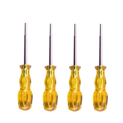 4 PCS Disassembly Tool Screwdriver Sleeve Applicable For Nintendo N64 / SFC / GB / NES / NGC(Transparent Yellow 3.8mm) - Tools by buy2fix | Online Shopping UK | buy2fix