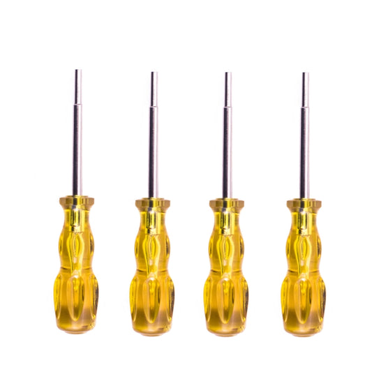 4 PCS Disassembly Tool Screwdriver Sleeve Applicable For Nintendo N64 / SFC / GB / NES / NGC(Transparent Yellow 3.8mm) - Tools by buy2fix | Online Shopping UK | buy2fix