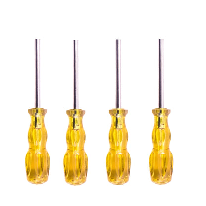 4 PCS Disassembly Tool Screwdriver Sleeve Applicable For Nintendo N64 / SFC / GB / NES / NGC(Transparent Yellow 4.5mm) - Tools by buy2fix | Online Shopping UK | buy2fix