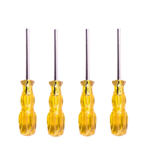 4 PCS Disassembly Tool Screwdriver Sleeve Applicable For Nintendo N64 / SFC / GB / NES / NGC(Transparent Yellow 4.5mm) - Tools by buy2fix | Online Shopping UK | buy2fix