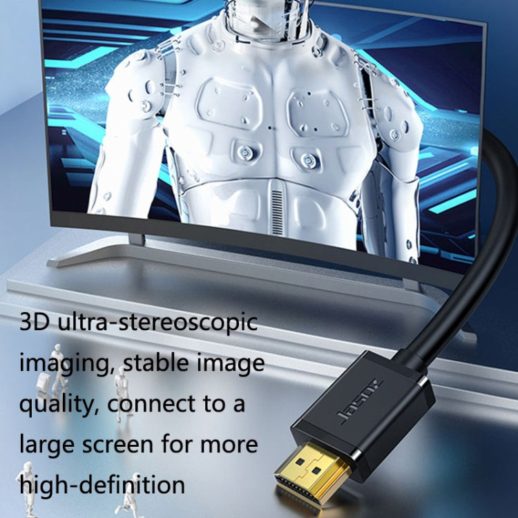 Jasoz HDMI High-Definition Projector Computer Video Cable Oxygen-Free Copper Core, Cable Length: 10m by buy2fix