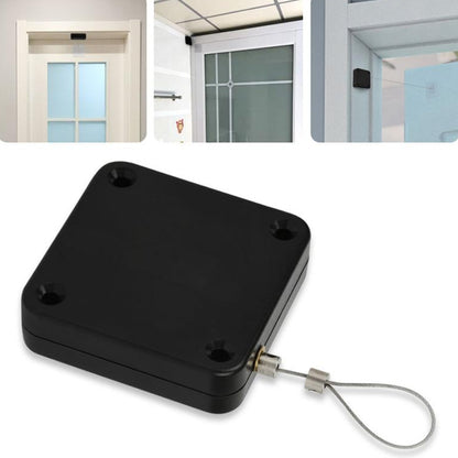 P093 Automatic Doorkeeper Telescher Door Closer Sliding Door Anti-Theft Box, Specification: 3rd Generations Black All Glue 500g 1.2m - Furniture Accessories by buy2fix | Online Shopping UK | buy2fix