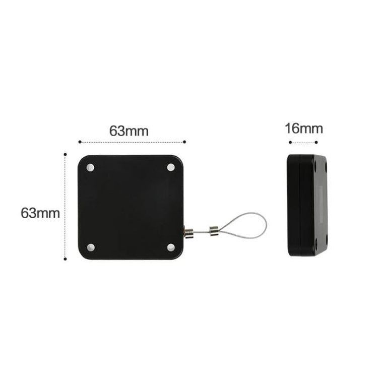 P093 Automatic Doorkeeper Telescher Door Closer Sliding Door Anti-Theft Box, Specification: 3rd Generations Black All Glue 500g 1.2m - Furniture Accessories by buy2fix | Online Shopping UK | buy2fix