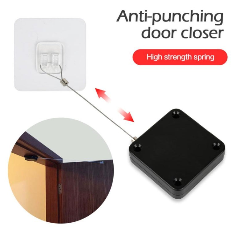 P093 Automatic Doorkeeper Telescher Door Closer Sliding Door Anti-Theft Box, Specification: 3rd Generations Black All Glue 500g 1.2m - Furniture Accessories by buy2fix | Online Shopping UK | buy2fix