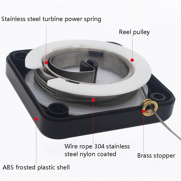 P093 Automatic Doorkeeper Telescher Door Closer Sliding Door Anti-Theft Box, Specification: 3rd Generations Black All Glue 500g 1.2m - Furniture Accessories by buy2fix | Online Shopping UK | buy2fix
