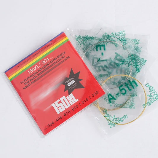 1 Set Folk Guitar Brass Strings Acoustic Guitar Set Strings 1-6(Red Packing 012) - String Instrument Accessories by buy2fix | Online Shopping UK | buy2fix
