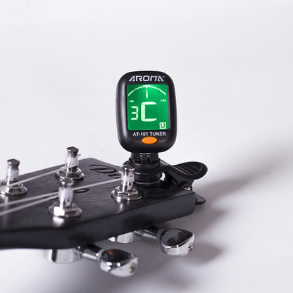 AROMA Guitar Tuner Ukulele Violin Bass Multi-Function Electronic Tuner, Colour:  AT-200D - Guitar Tuner Accessories by buy2fix | Online Shopping UK | buy2fix