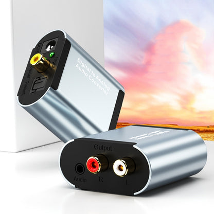 HW-25DA R/L Digital To Analog Audio Converter With 3.5mm Jack SPDIF Audio Decoder with Fiber Optic+USB Cable by buy2fix