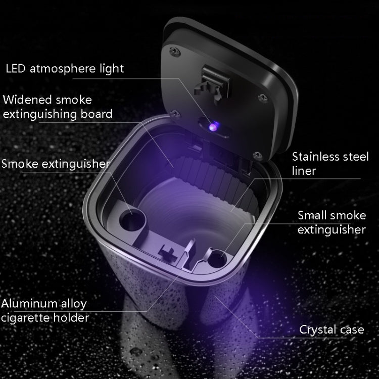 Automotive Supplies Car Loaded Ashtray(Crystal Blue) by buy2fix