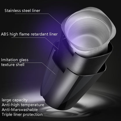 Automotive Supplies Car Loaded Ashtray(Bright Black) by buy2fix