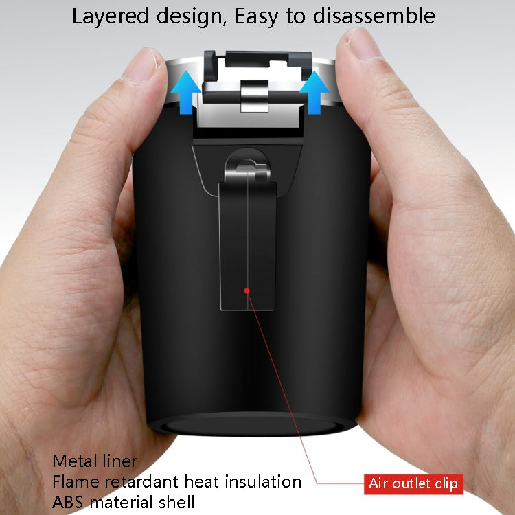 2 PCS Car Ashtray With Cover Hanging Invisible With LED Light Car Ashtray(Board) by buy2fix