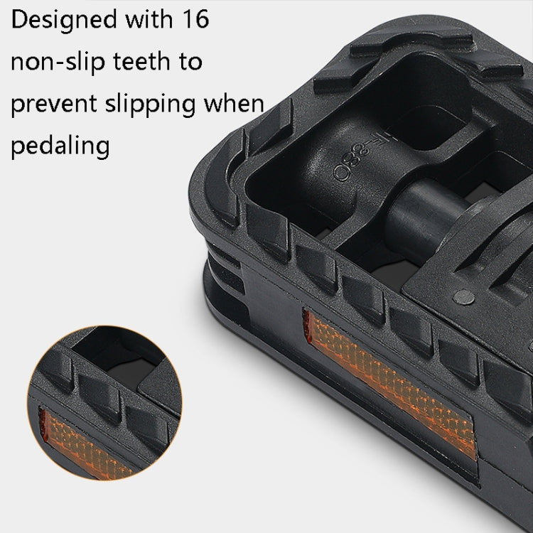 West Biking YP0802082 Bicycle Folding Pedal Bike Ball Axle Foot Pedal(Black) by West Biking