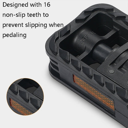 West Biking YP0802082 Bicycle Folding Pedal Bike Ball Axle Foot Pedal(Black) by West Biking