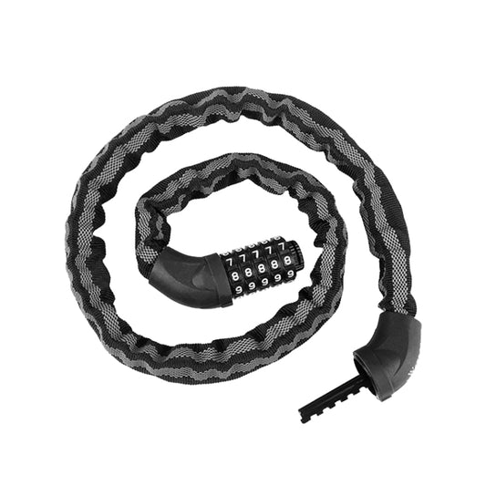 WEST BIKING YP0705065 Bicycle Reflective Anti-Theft Lock Mountain Bike Anti-Peeling Reflective Strip Lock(Black) by WEST BIKING