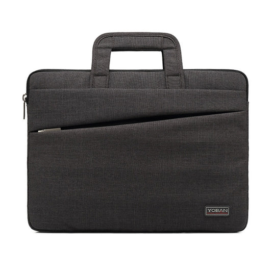 YOBAN Y-923-1 Casual Laptop Bag Waterproof Tablet Business Bag, Size: 14 inch(Dark Gray) - 14.1 inch by YOBAN | Online Shopping UK | buy2fix