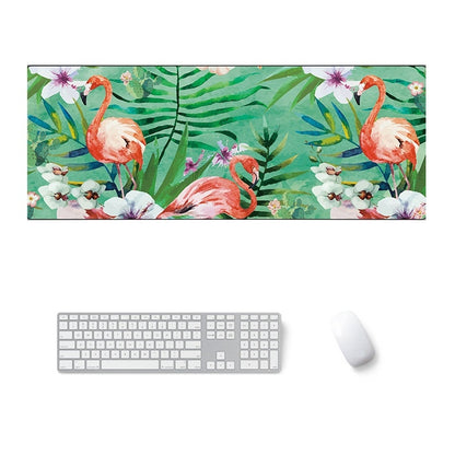800x300x5mm Office Learning Rubber Mouse Pad Table Mat(6 Flamingo) by buy2fix