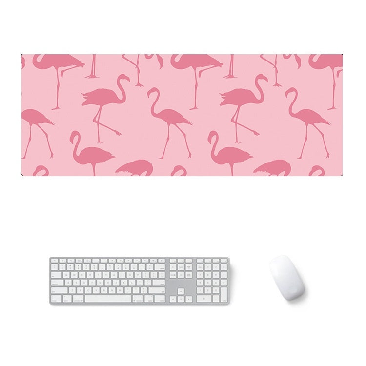 800x300x5mm Office Learning Rubber Mouse Pad Table Mat(7 Flamingo) by buy2fix