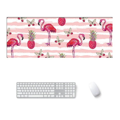 900x400x4mm Office Learning Rubber Mouse Pad Table Mat(1 Flamingo) by buy2fix
