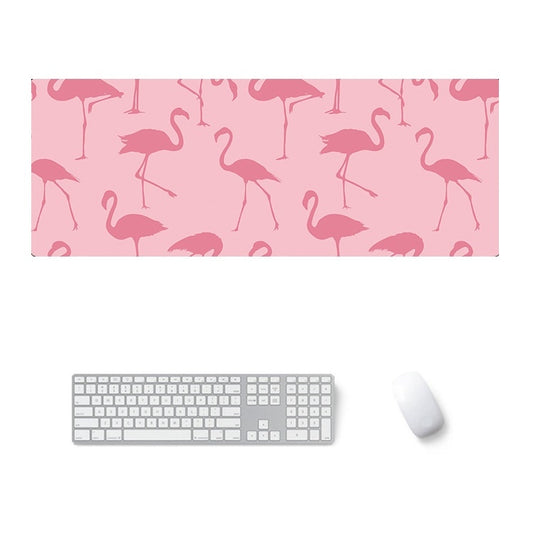 900x400x4mm Office Learning Rubber Mouse Pad Table Mat(7 Flamingo) by buy2fix