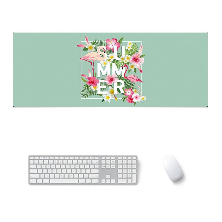 900x400x5mm Office Learning Rubber Mouse Pad Table Mat(2 Flamingo) by buy2fix