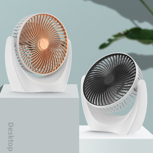 USB Desktop Fan Mini Home Dormitory Portable Fan, Colour: U Type (Gold) by buy2fix